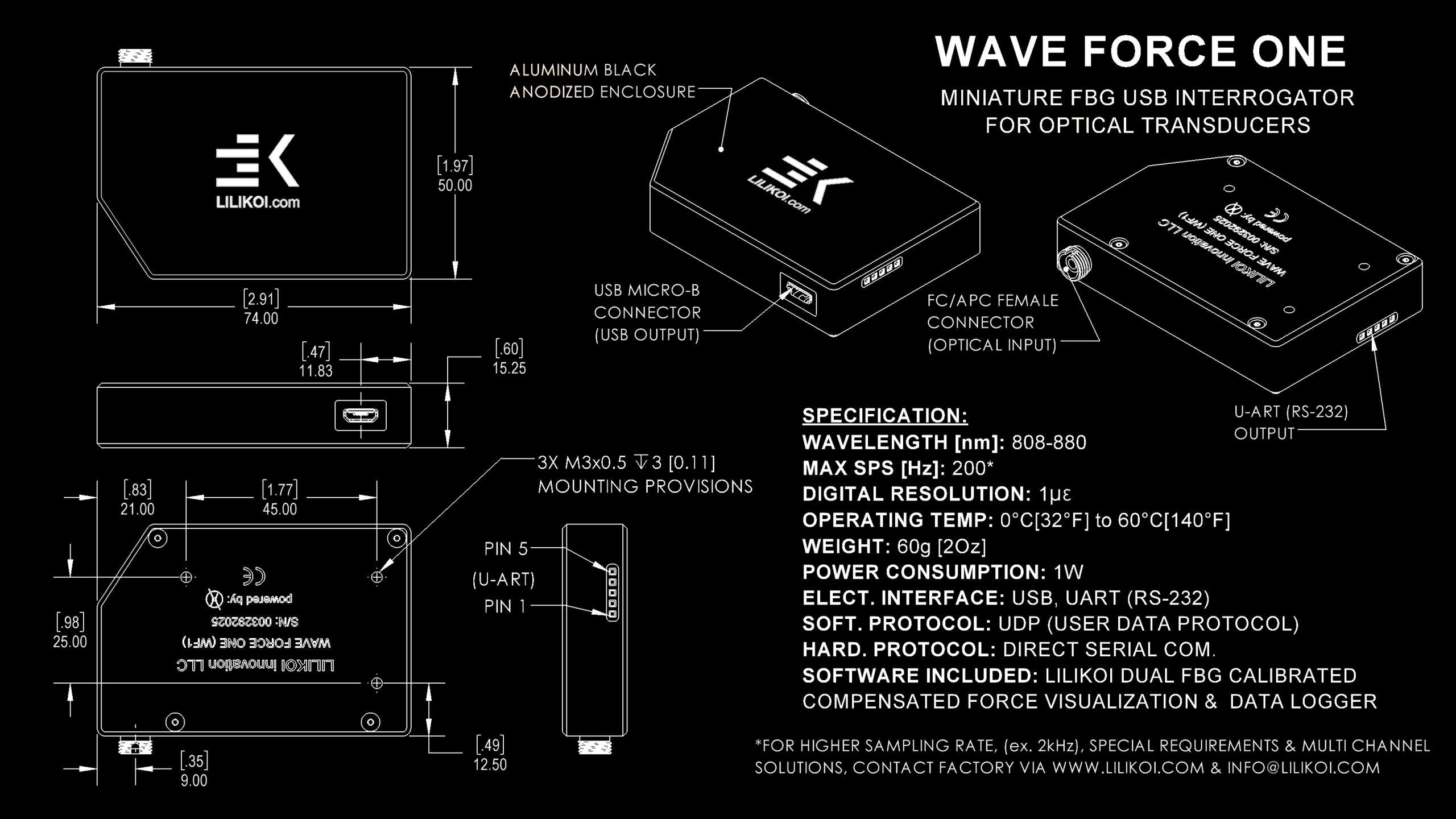 Wave force one specification